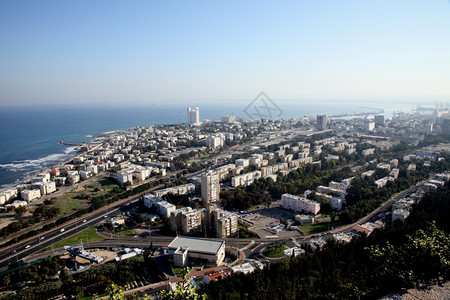海岸全景旅行以色列海法市概况613背景
