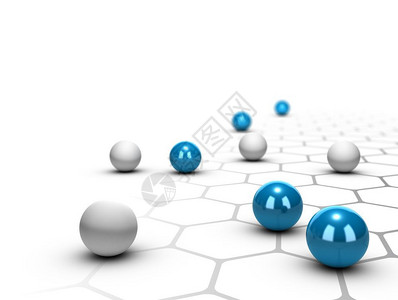 灰色网络设计白背景联网概念络和系概念的蓝球网络与连接概念技术领域战略图片