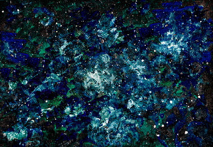 抽象背景与空间夜星手绘插图夜空垃圾摇滚星系灰尘设计图片
