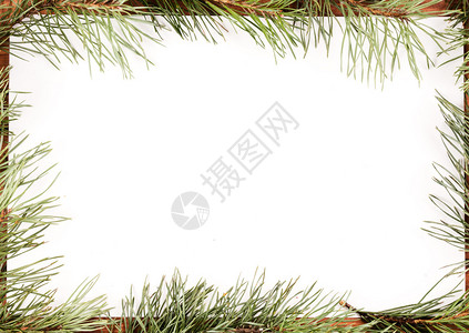 传统多于白色背景的Fir树枝的圣诞节背景非孤立诺埃尔图片