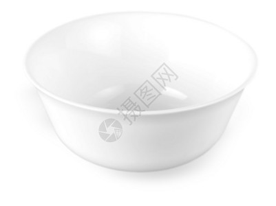 陶器白底色孤立的陶瓷碗一顿饭简单的图片