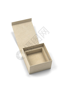 航运商业的白色背景上孤立的磁盒3d放大图示空白包装模型礼物图片