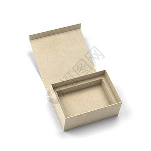 空白的色背景上孤立的磁盒3d放大图示空白包装模型单身的盒子图片