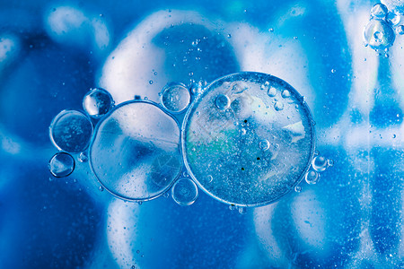 极好的水基形成态中的石油气泡抽象实验图片