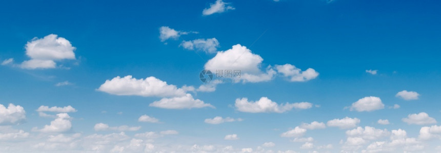 蓝色天空有白云清除气象夏天图片