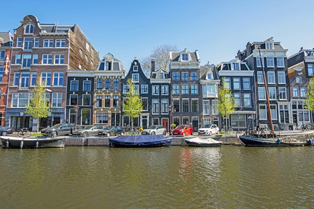 遗产一种老的荷兰阿姆斯特丹运河沿线的中世纪住房97图片