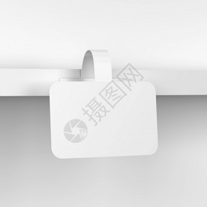 塑料摇摆不定质量灰色背景上的空白市场Wwobbler模拟3d插图图片
