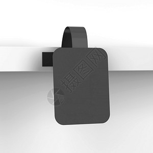 价钱灰色背景上的空白市场Wwobbler模拟3d插图空的折扣图片