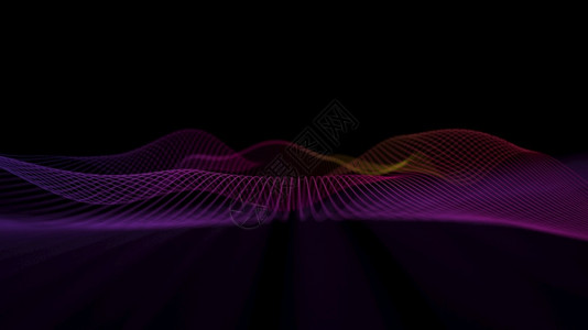 量子波形追踪风格收音机抽象乐波技术背景几何线条图案的音乐背景抽象波技术背景未来科技风格海报抽象的设计图片