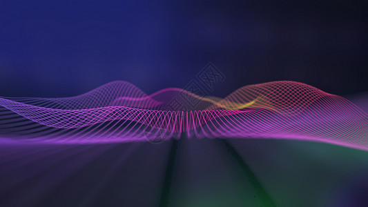 量子波形追踪风格运动抽象音乐波技术背景几何线条图案的音乐背景抽象波技术背景未来科技风格海浪俱乐部设计图片