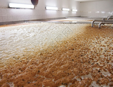 蓄水池照片寒冷的啤酒在酿厂露天发酵器中图片