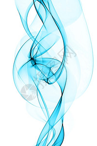 扭曲的抽象蓝色烟雾波漩涡绘画图片