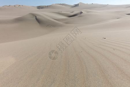 踪迹靠近瓦卡契纳绿洲秘鲁伊卡市附近的沙漠丘户外图片