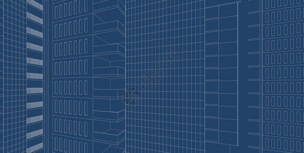 阴影技术建筑3D插图现代城市建筑抽象背景设计建筑背景插图透视线住宅图片