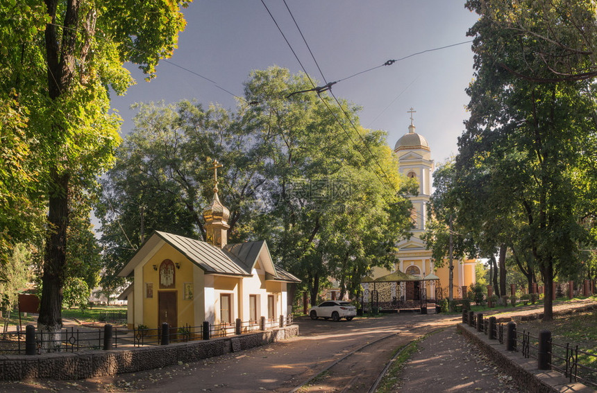 柱子正方形目的地乌克兰敖德萨圣亚历克西斯教堂图片