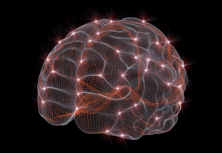 机器人技术高科学3D在人工智能中将概念图象转换成神经网络的3D版背景图片