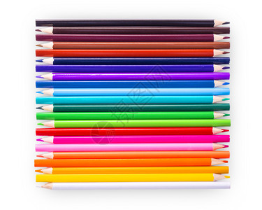 五彩缤纷的彩色铅笔图片