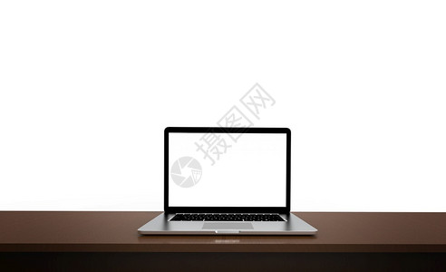网络在白色背景上隔离的现代笔记本电脑3D说明药片便携的图片