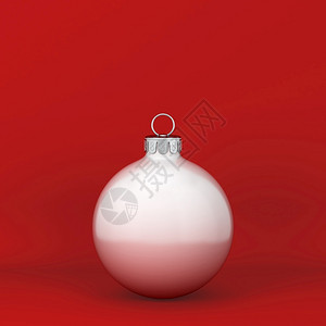 喜庆前夕庆典季节闪光圣诞球玩具3D插图设计图片