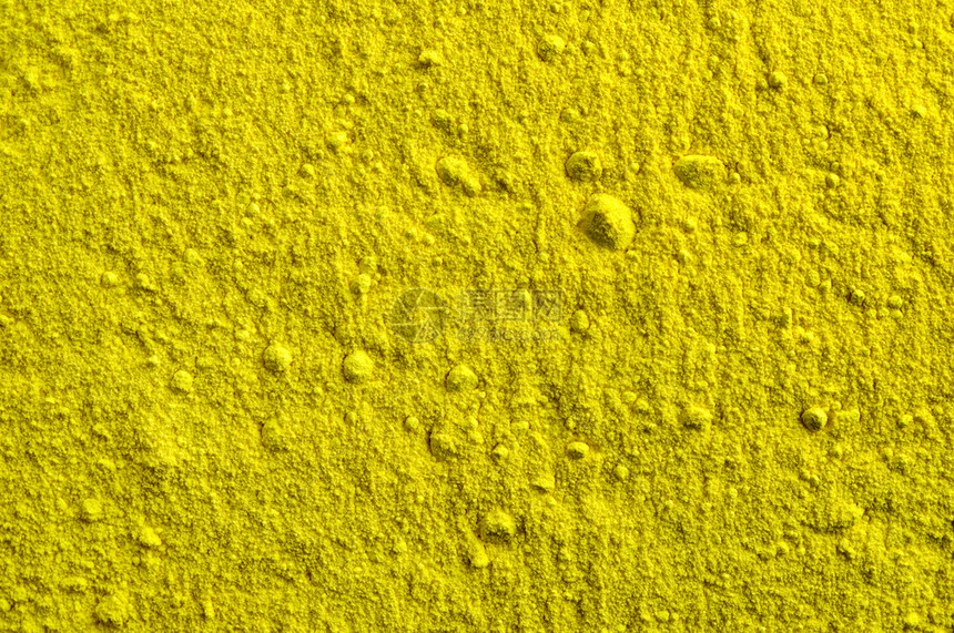 黄色粉末背景咖喱地面细节图片