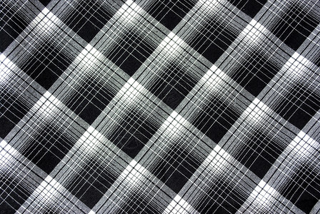 纺织品经典的黑白网格和色结构布织几何的图片