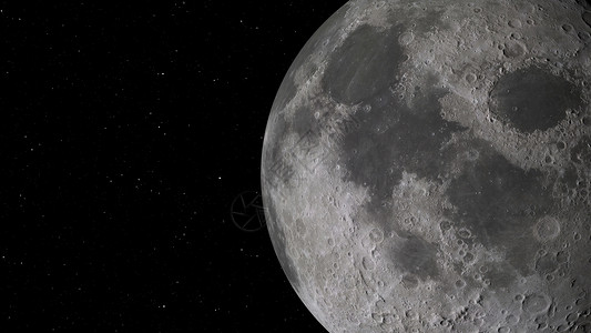 天空行星世界3D月球轨道的成像美国航天局提供的这一图像元件月球在空间背景下有明亮的弹坑和月球土壤设计图片