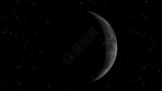 美天局带具的黑暗3D月球轨道的成像美国局提供的这一图像元件月球在空间背景下有明亮的弹坑和月球土壤设计图片