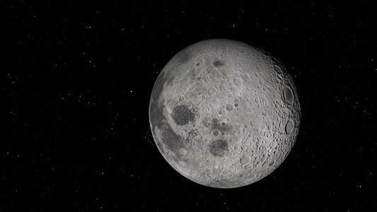 月星家居动画片星3D月球轨道的成像美国航天局提供的这一图像元件月球在空间背景下有明亮的弹坑和月球土壤领域设计图片