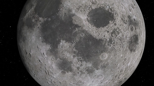 月星家居星技术太阴3D月球轨道的成像美国航天局提供的这一图像元件月球在空间背景下有明亮的弹坑和月球土壤设计图片