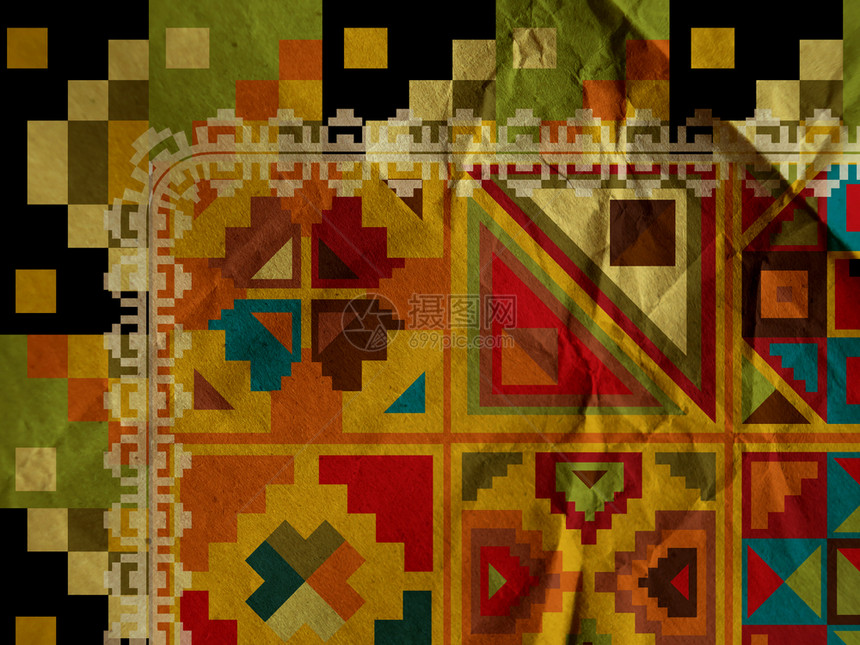 文化传统编织古时Inka艺术鬼背面图片