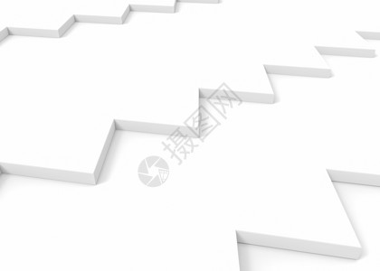 白色的3d形成现代白色zigzag波面板背景墙阴影图片