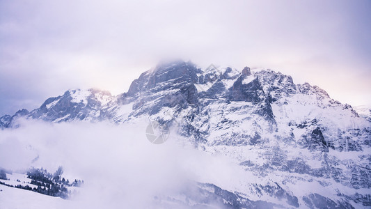 冬季雪山雪景图片