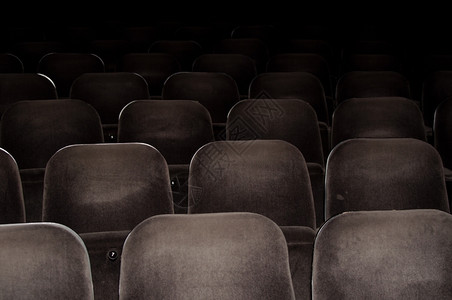 电影色调自在大厅闲暇电影院或剧的空椅子灰色背景