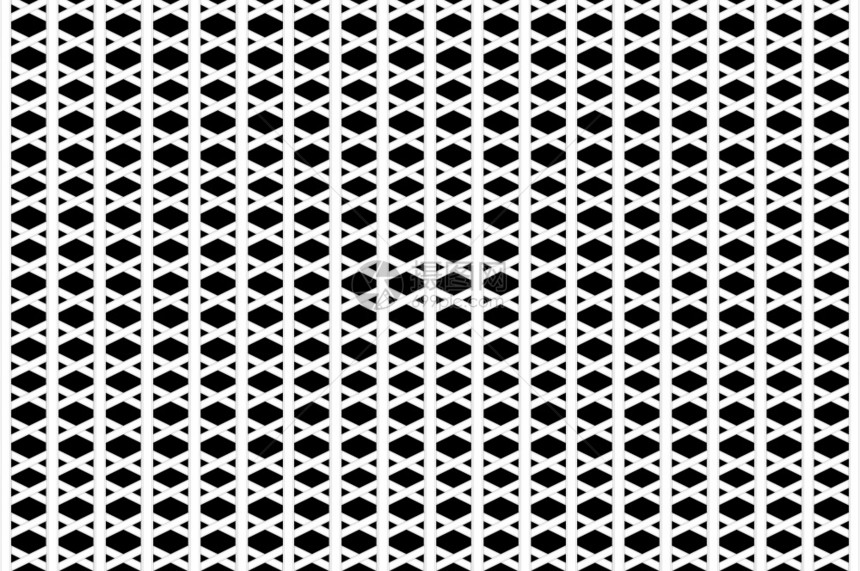 3d在黑色背景上进行抽象的白网格设计材料墙纸白色的图片