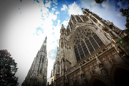 维也纳教堂景观图片
