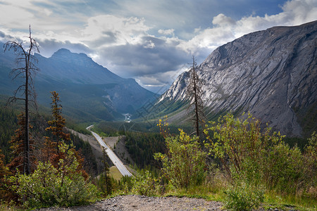 加拿大艾伯塔州贾斯帕公园岩石高速路图片