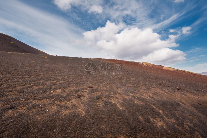 西班牙金萨罗特兰岛蒂曼法亚公园的神奇火山景观和熔岩沙漠地质学惊人的岛屿图片