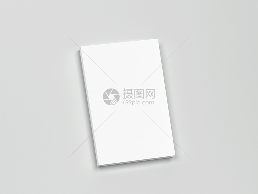 目录灰色的背景空白书封面模型3d插图介绍图片