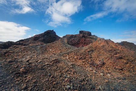 谷户外沙漠西班牙金河群岛兰萨罗特Timanfaya公园的惊人火山景观图片