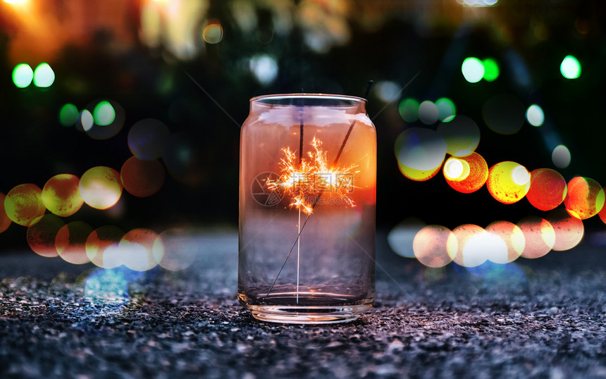 圣诞节和新年庆祝活动特斯拉Tesla丰富多彩的抽象前夕图片