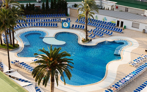 美丽酒店游泳池图片