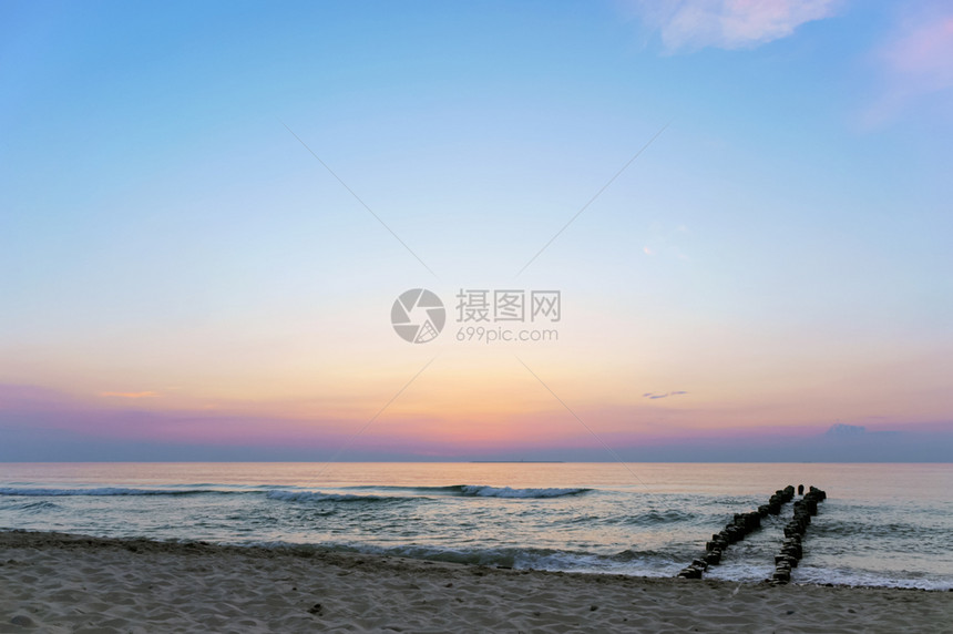 海边的夕阳天空是紫色夕阳天空是紫色海边夕阳滩天堂滨图片