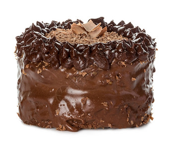 孤立的巧克力蛋糕可口海绵生日图片
