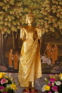 艺术佛教雕像的崇拜向上帝祈祷佛教徒老的图片