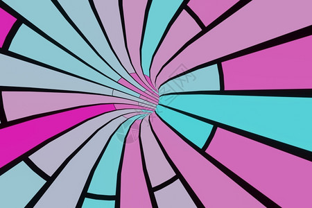 洞抽象的未来粉色蓝速度隧道三翻转插图空的图片