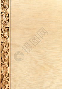 木本背景花朵雕刻框的型式木工古典边界图片