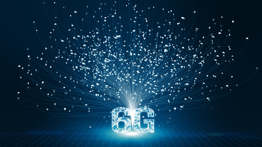 蜂窝6G高速连接未来时代的抽象数字技术背景概念摘要播送互联网背景图片