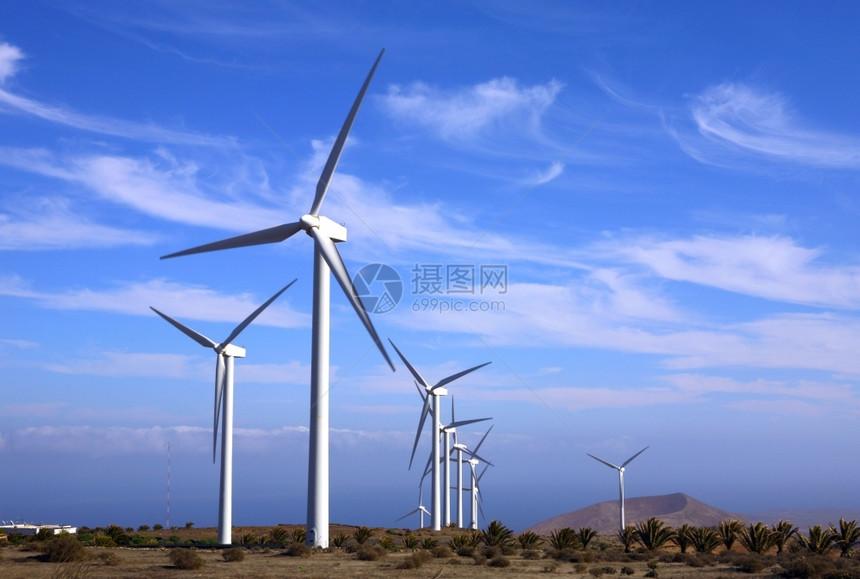 循环生态的Eolic风力涡轮机量图片
