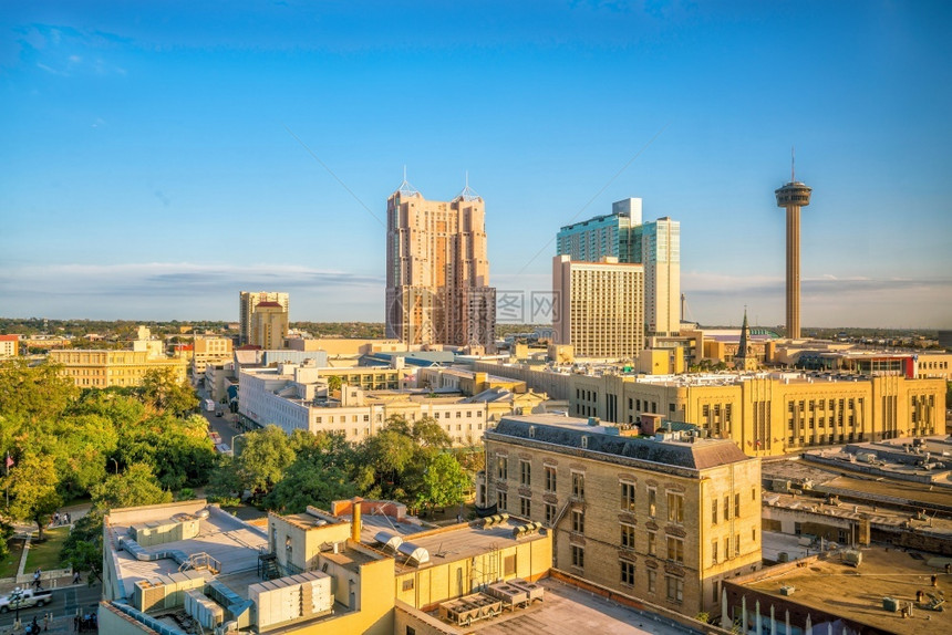 美国得克萨斯州SanAntonio市中心最景色甲板观光广场图片