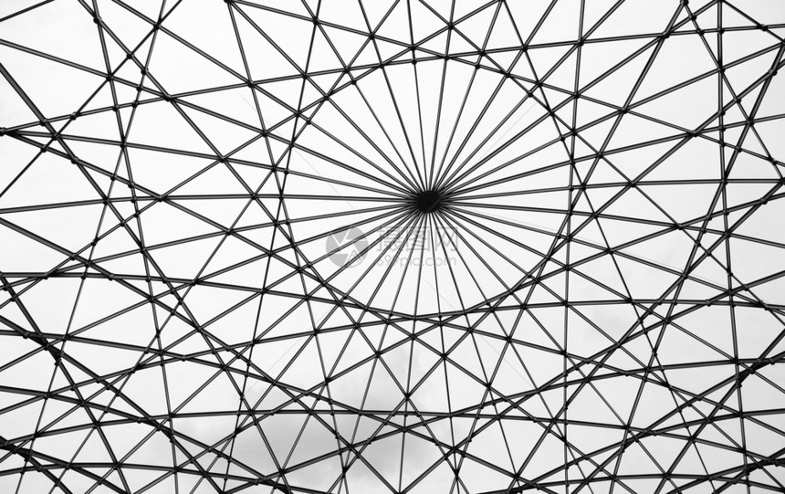 在Amsterdam博物馆中带有抽象数学形状的玻璃屋顶行业力量结构体图片